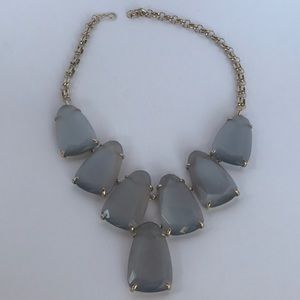 Light Slate/Grey Translucent Large Stone necklace